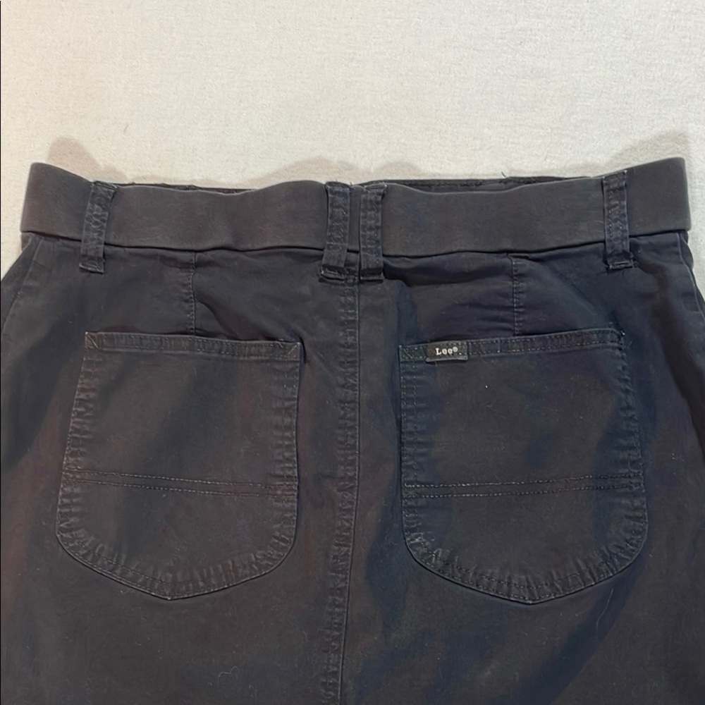 Lee Black Mini Pencil Skorts Elastic Waist Pockets - Picture 14 of 14